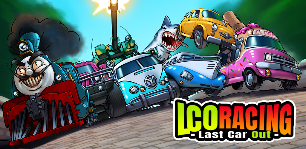 LCO Racing cartoon banner